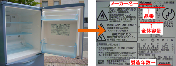 パナソニック冷蔵庫買取り神戸市 見積りの申し込みの仕方です