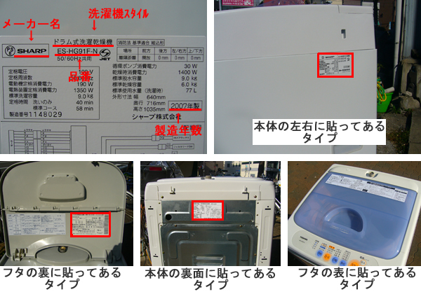 洗濯機 買取り 見積りの申し込みの仕方です